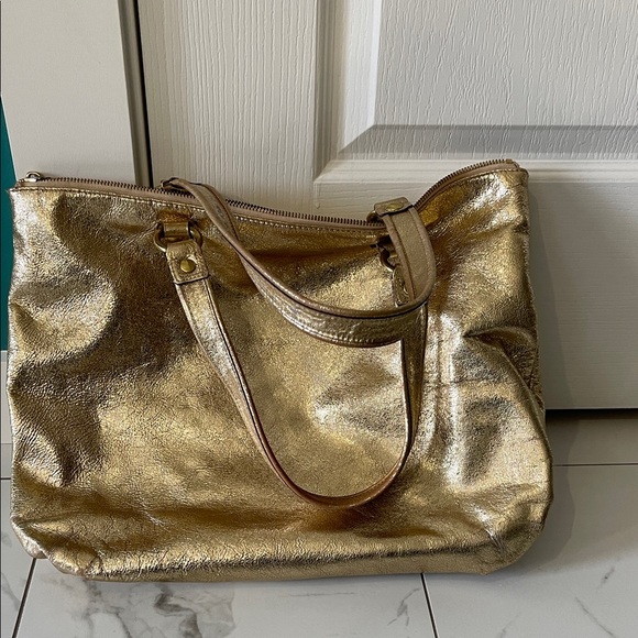 Coach Shimmering Gold Tote - Picture 11 of 11